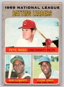 Pete  Rose Bob Clemente 1970 O-Pee-Chee Baseball Batting Leaders #61 VG-EX - Picture 1 of 2