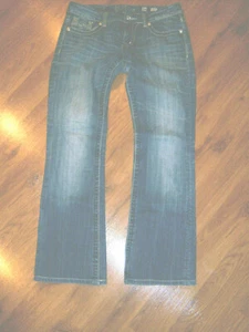 TRENDY MISS ME VTG WASH FACTORY Distressed BOOT Jeans JRS SIZE 30 - Picture 1 of 6