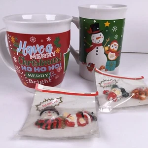 Royal Norfolk Christmas Coffee Mug Hot Coco With Magnets Made For Two - Picture 1 of 12
