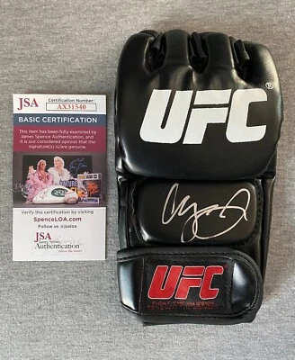 UFC STAR-URIJAH FABER АВТОГРАФ UFC/MMA БОЙ ПЕРЧАТКА JSA AX31540 - Изображение 1 из 2