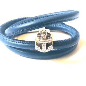Brighton triple blue woodstock with anchor bead NWoutlet tag #88 - Picture 1 of 8