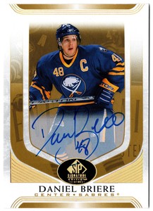 2020-21 SP Signature Edition Legends Gold Spectrum Foil Auto DANIEL BRIERE #183