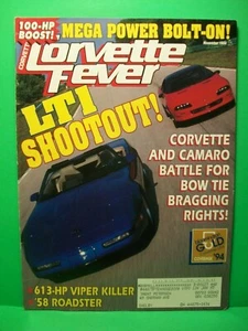 Corvette Fever ~ November 1994 ~ LT1 Shootout - Imagen 1 de 3