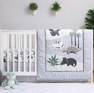 girl dinosaur nursery bedding