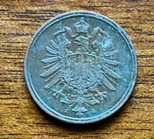 Deutschland 1875-J Zwei Pfennig Vintage Münze!  Geringer Versand für mehrere Artikel! - Bild 1 von 2