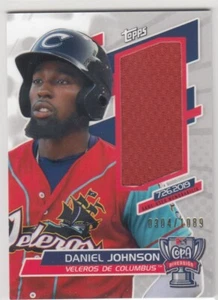 Camiseta deportiva Topps Pro 2020 debut Daniel Johnson Jumbo reliquia 304/1089 Indians - Imagen 1 de 1