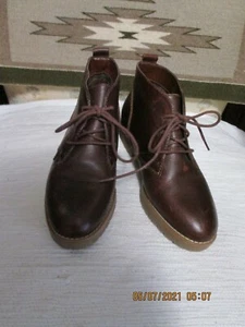 ralph lauren brown lace up booties NWT - Picture 1 of 4