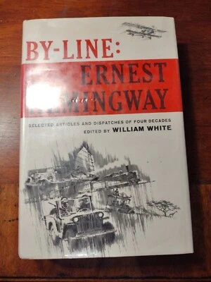 By-Line By Ernest Hemingway HC DJ VG 1967 - Image 1 of 4