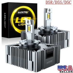 2x 6500K 200W LED Headlight Bulb D2S D2R D5S D5R Conversion Kit HID Xenon White - Picture 1 of 8