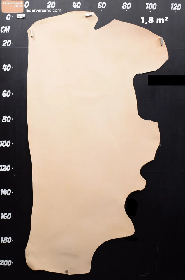 Rindsleder vegetabil gegerbt Sattlerleder Blankleder 2,0-2,5 mm Ecopelle #vib - Bild 1 von 4