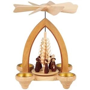 Pyramide Lorenz Kurrende Weihnachtspyramide Teelicht Erzgebirge Seiffen 25 cm - Bild 1 von 1