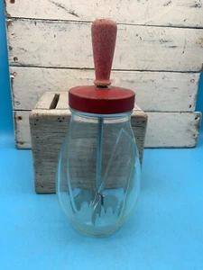 Vintage Federal Tool Corp Häcksler, extra groß, 9,75" hoch, roter Holzgriff - Bild 1 von 10