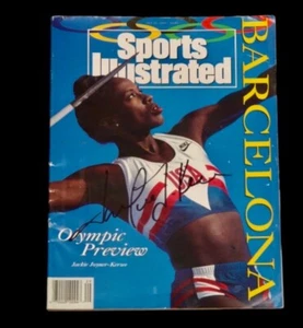 Autographed Sports Illustrated - July 22, 1992 - Jackie Joyner-Kersee Barcelona - Picture 1 of 1