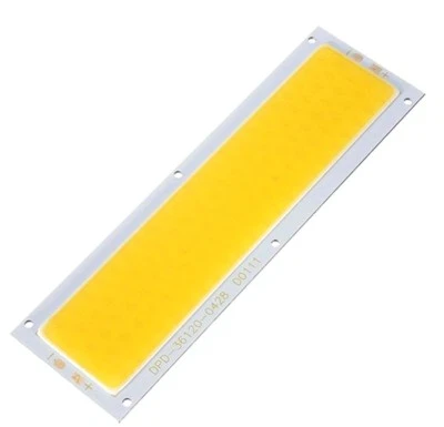 Led COB LUCE  BIANCA CALDA SMD 10W 12V 120x36 mm 1000 LM ALTA POTENZA - Immagine 1 di 4