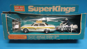 MATCHBOX SUPER KINGS K-66 JAGUAR XJ/12 POLICE PATROL VINTAGE 1978 DIECAST VNMIB