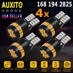 4X CANBUS 194 2825 Interior Marker Parking LED Light Bulb AMBER For Mercedes E S - Picture 1 of 8