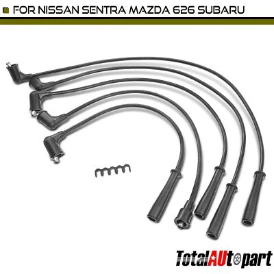 5x Spark Plug Wire Set for Nissan Sentra 1982 Mazda MX-6 88-92 626 B2200 Subaru - Image 1 of 4