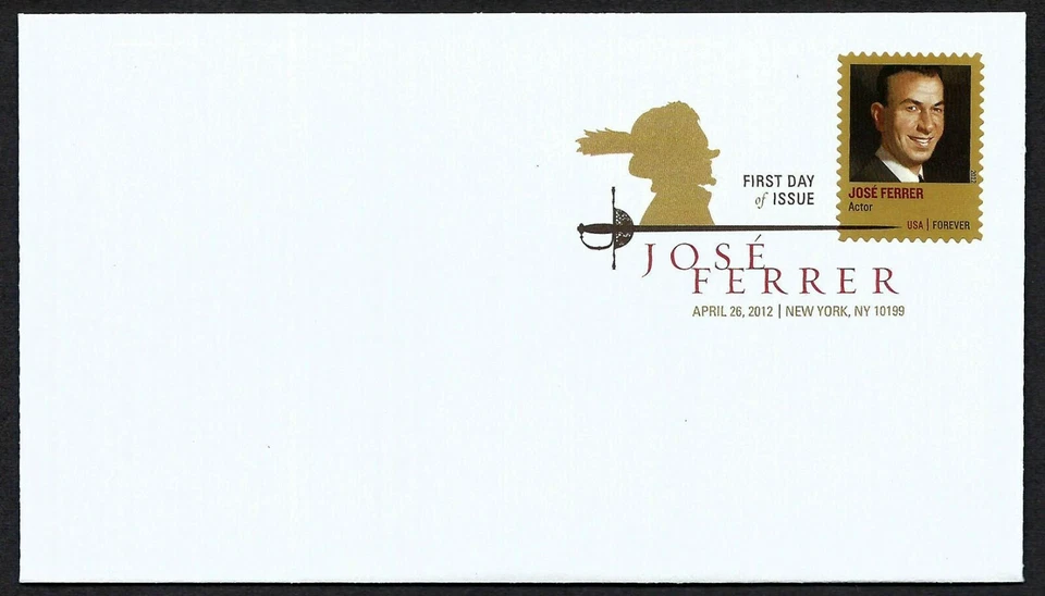USA, SCOTT # 4666, FDC COVER OF JOSE FERRER IN DIGITAL COLOR PRINTING, DCP 2012 - Image 1 of 1