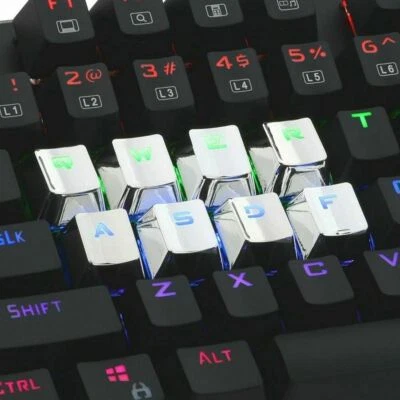 WASD Electroplat Keycaps For Cherry MX Mechanical Keyboard 12KEY With Key Puller - Image 1 of 4