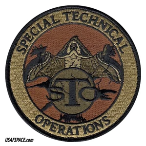 USAF SPECIAL TECHNICAL OPERATIONS- STO -DOD- Offutt AFB ORIGINAL OCP VEL PATCH - Picture 1 of 3