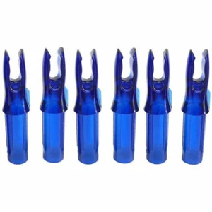 50pcs Archery Arrow Nocks Insert Tails Plastic Tips ID 6.2mm Shaft Bow Shooting - Picture 1 of 26