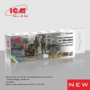 Juego de pintura acrílica para kit modelo plástico Fuerzas Armadas de Ucrania ICM 3041 - Imagen 1 de 7