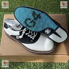 G/Fore G4 Limited Saddle Gallivanter Golf Shoe Sneaker ⛳️ US 11.5 ⛳️ White Teal