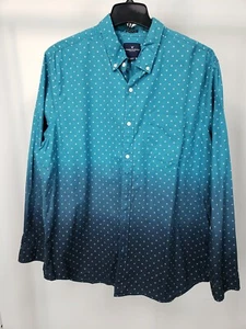 AMERICAN EAGLE Camisa con Botones Cuello Oxford Seriously Suave XXL Azul Marino Ombre - Imagen 1 de 2