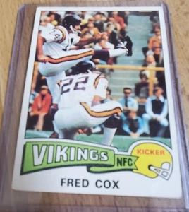 1975 topps Football #53 Fred Cox Minnesota Vikings - Picture 1 of 2