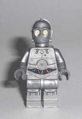 LEGO Star Wars - Silver Protocol Droid Minifigur U-3PO Silber Droide TC-14 75146 - Bild 1 von 2