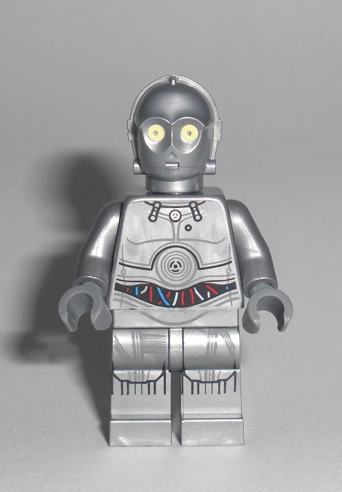 LEGO Star Wars - Silver Protocol Droid Minifigur U-3PO Silber Droide TC-14 75146 - Bild 1 von 2
