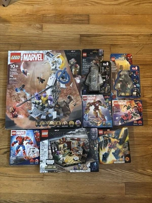 Lego Marvel Lot - New - 76266, 76200, 76308, 76202, 40454 More, 26 Mini figs, - Image 1 of 4