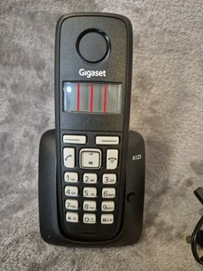Gigaset A125 téléphone simple sans fil noir parfait état de fonctionnement - Photo 1/15