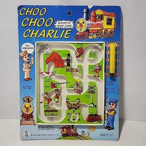 Gioco da tavolo magnetico vintage Choo Choo Charlie - Made in USA Smethport Sp. Sigillato  - Foto 1 di 9