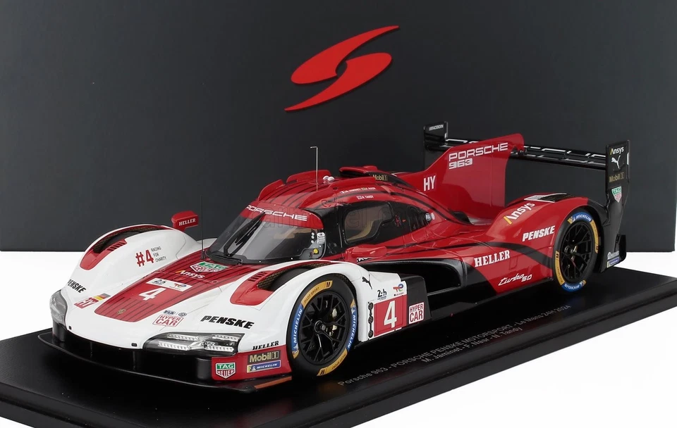 1/18 SPARK-MODEL - PORSCHE - 963 9RD 4.6L TURBO V8 TEAM PORSCHE PENSKE 18S641 - Immagine 1 di 1