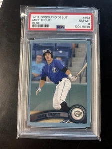 2011 TOPPS PRO DEBUT MIKE TROUT #263 BLUE PSA 8  (Super Clean) - Picture 1 of 4