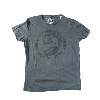 Мужская футболка Diesel Only The Brave Biker Mohawk с графическим круглым вырезом размер большой - Изображение 1 из 4