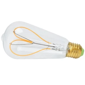 Light Bulb Peach Heart Shaped Transparent LED Filament Lamp Bulb 110V US - Picture 1 of 22