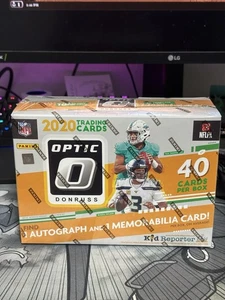 Mega caja de fútbol americano óptica NFL Panini Donruss 2020 sellada 40 tarjetas recuerdos automáticos - Imagen 1 de 6