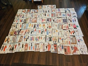 Lot of 95 Uncut Sewing Patterns Size 6 - 8 Butterick McCall's 1970s - Modern - Picture 1 of 2
