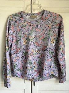 Elie Tahari Lavendar Floral Top Womens Extra Small XS Long Sleeve Model - Imagen 1 de 8