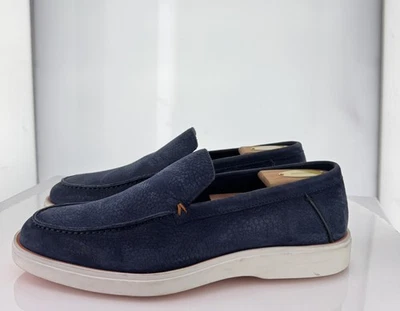 Mocassim de drenagem A-76 $850 SANTONI seixo marinho masculino 8 - Imagem 1 de 4