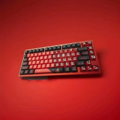 Custom Magnetic Metal Keyboard Evangelion ASKUA LANGLEY - PMO WAVE75 - Image 1 of 3