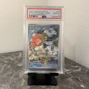 PSA 10 Castform Sunny Form 195/191 Sv08: Surging Sparks Holo - Picture 1 of 2