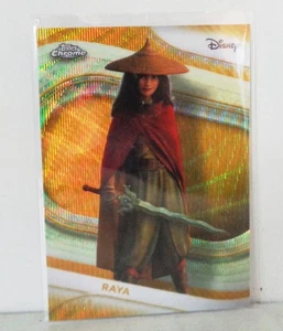 2025 Topps Chrome Disney #192 Raya Gold Refractor 40/50 Raya & The Last Dragon - Picture 1 of 3