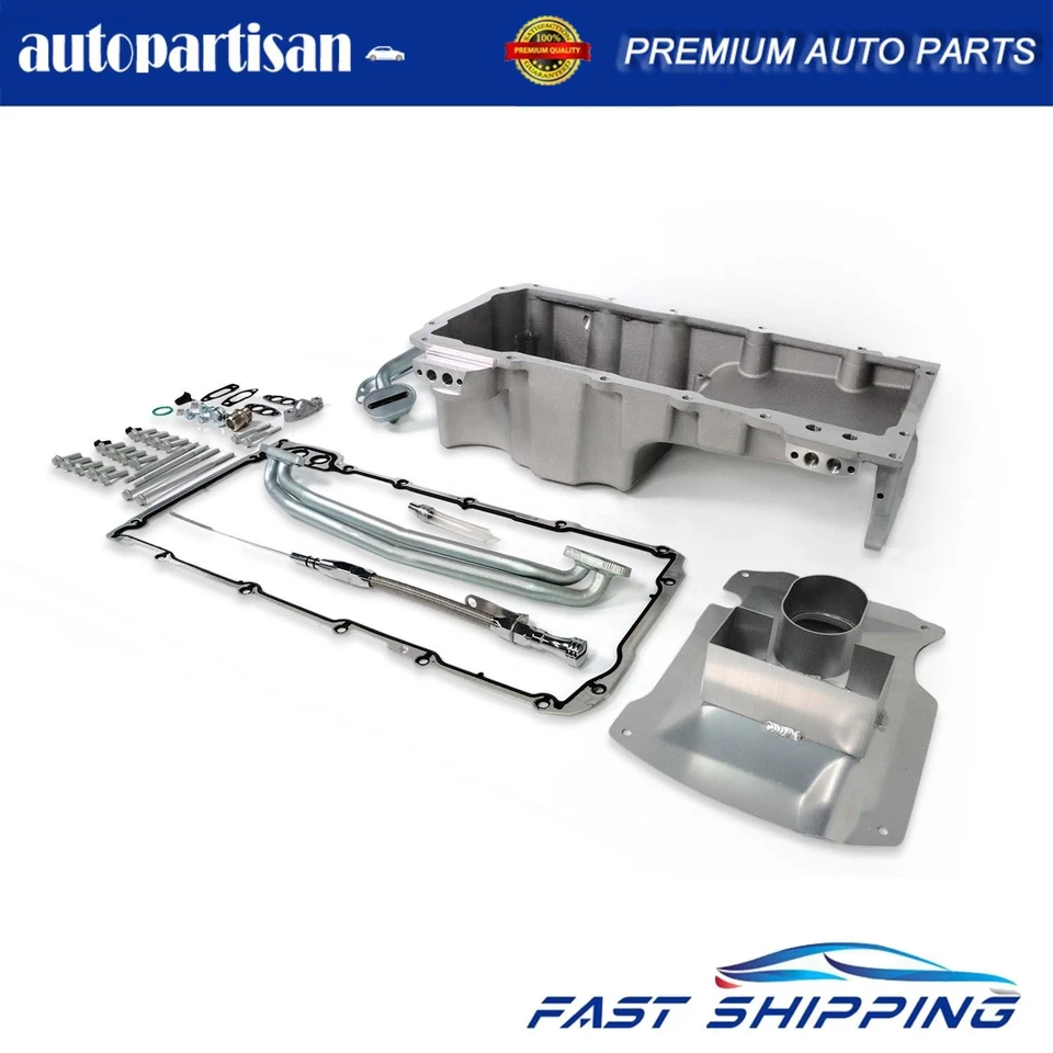 LS Engine Front Wet Sump Polished Oil Pan For 1970-1981 Chevrolet Camaro 81076 - Imagem 1 de 4