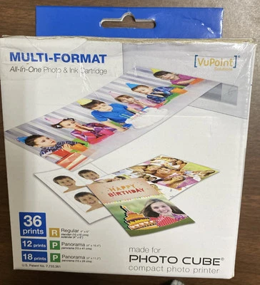 VuPoint Multiformato Todo en Uno Cartucho de Fotos y Tinta Foto Cubo Nuevo Sin Abrir Foto 1 de 4