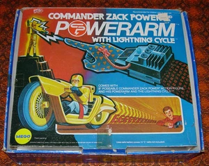 MEGO  COMMANDER ZACK POWER POWER ARM WITH LIGHTNING CYCLE  BOXED  1975 - Picture 1 of 7