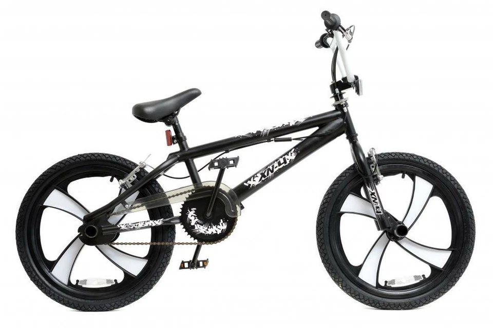 XN BMX Bike Mens Boys Freestyle BMX 20" MAG Wheel Gyro Black White Adult XN-4-20 - Image 1 of 1