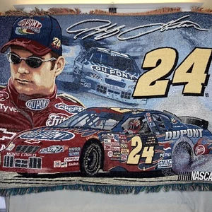 Northwest Company NASCAR Jeff Gordon #24 Racing Tapestry Throw Blanket 56x44 - Picture 1 of 11